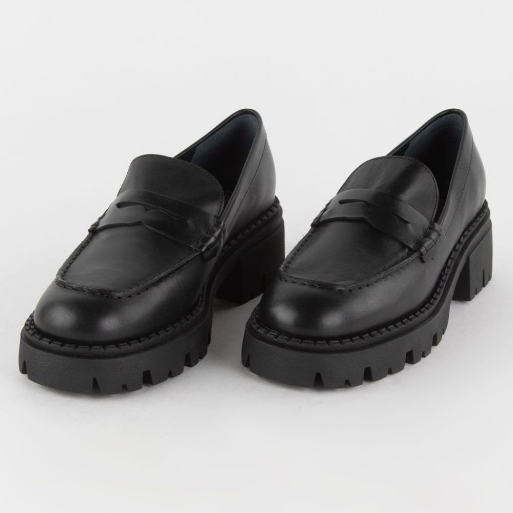Free People Lyra Lug Sole Loafer - Black - 9.5 B - With Box